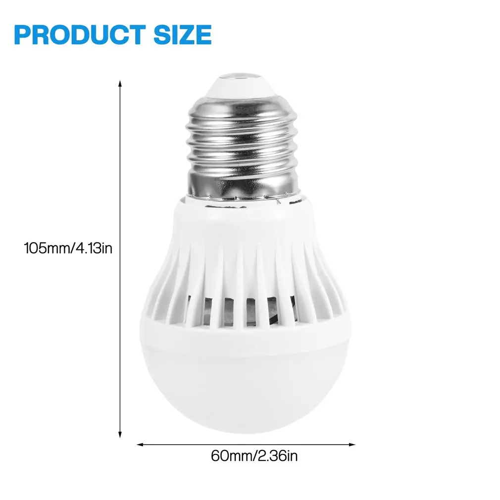 Hot 3W 5W 12W LED Motion sensor lamp E27 Safety Night Light AC 180-230V Saving Energy LED Bulbs Decor  Auto Sound Light Control