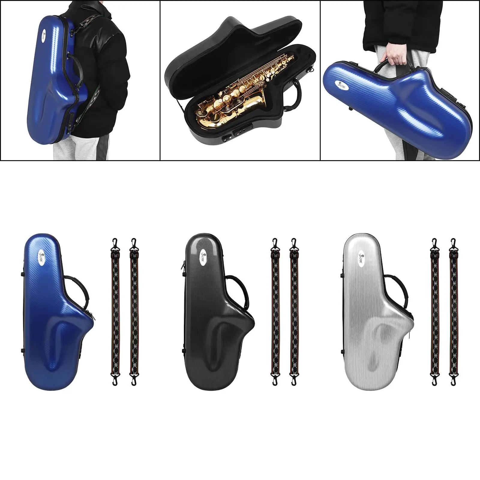

Alto Saxophone Bag with Backpack Straps Carrying Backpack Waterproof Saxophone
