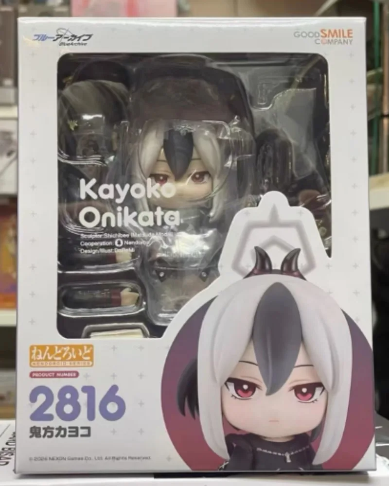 

In Stock Original GSC Nendoron #2816 Blue Archive Kayoko Onikata 10cm Figure Ornaments Gift Cartoon Anime Toys Movable