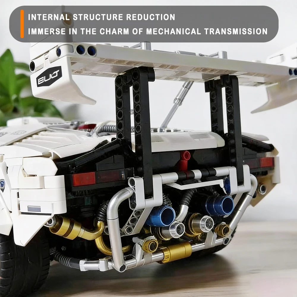 1:8 스케일 란보 LP5000 스포츠카 모델 블록 슈퍼카 브릭 어려운 기계 조립 세트 장난감 어린이 및 성인용 선물