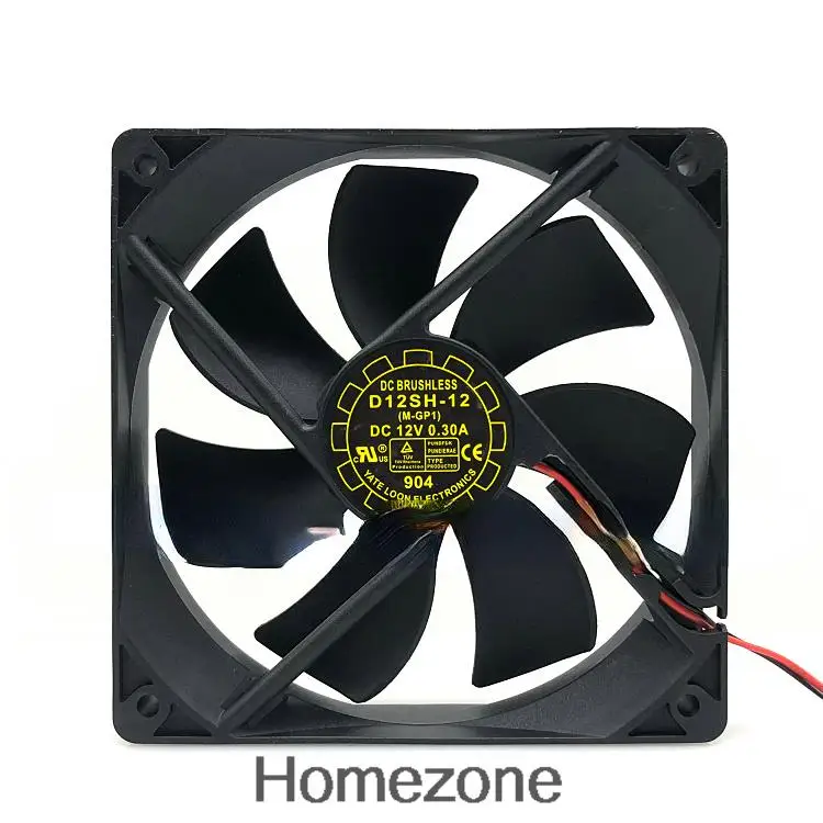 For YaLn FAN 12025 D12SH-12 DC12V 0.30A Quiet Chassis Power Fan Kit