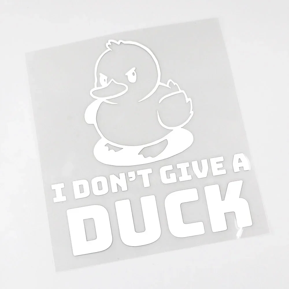 Car Stickers I DON'T GIVE A DUCK Fun Vinyl Animal Decals