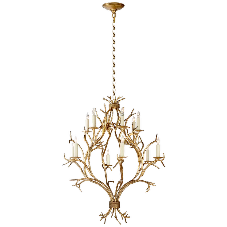 American country farmhouse style gilded candlestick chandelier vintage old dining room living room bedroom chandelier