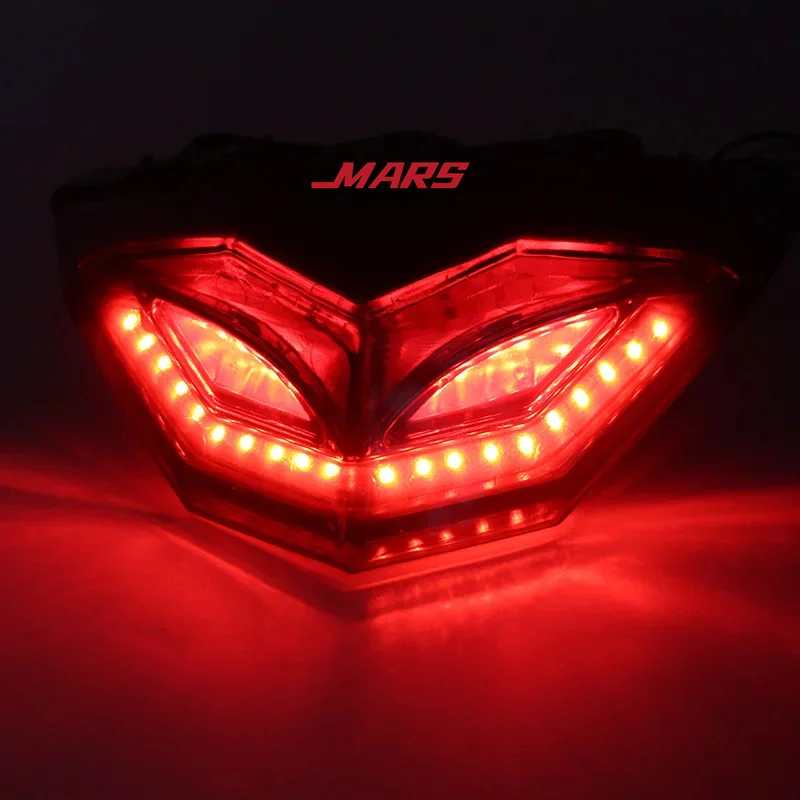 For Kawasaki NINJA Ninja250 Ninja300 Ninja250R Z250 2013-2017 Motorcycle Taillight Integrated Turn Signals Rear Tail Light