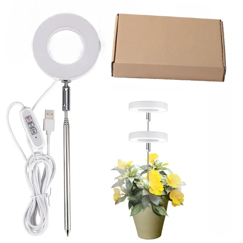 

Grow Light Plant Lights for Indoor Plants, Full Spectrum Plant Grow Lights, 4 Dimmable Levels Auto ON & Off with 3/9/12H Timer