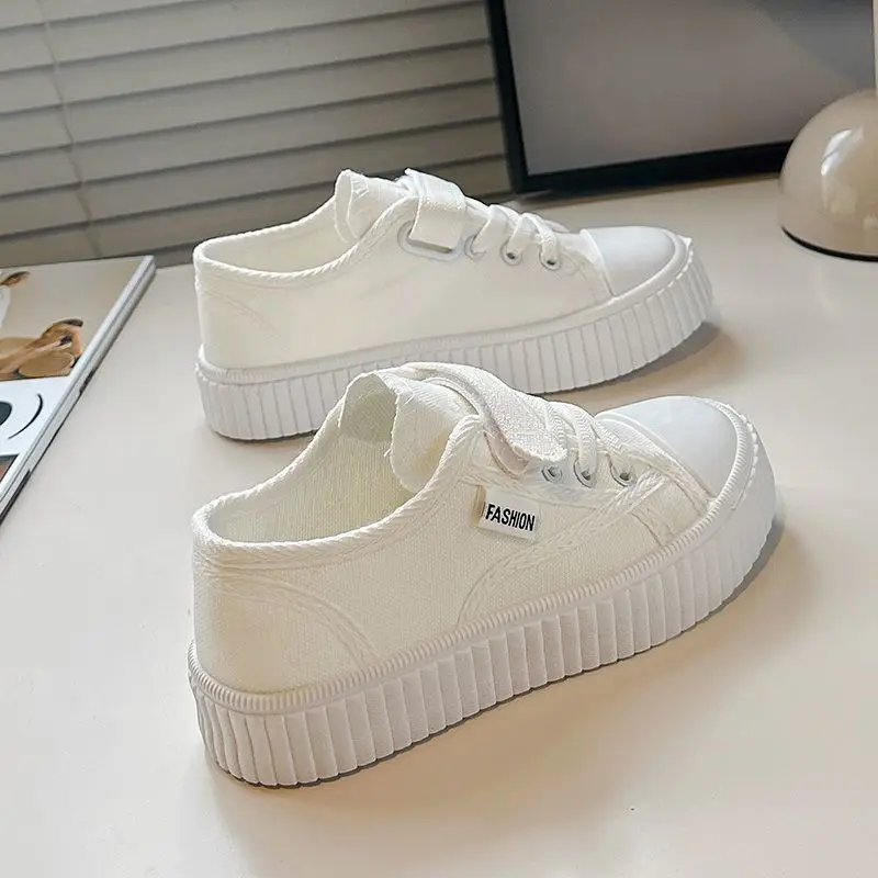 

Детские дышащие белые парусиновые кроссовки, весенне-осеннее новое поступление, нескользящая износостойкая обувь на мягкой подошве для школьных выступлений