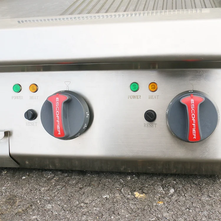 Hot Sales Commercial Stainless Steel Table Top Flat Electric Griddle Hotel Kitchen Equipment Electric Griddles