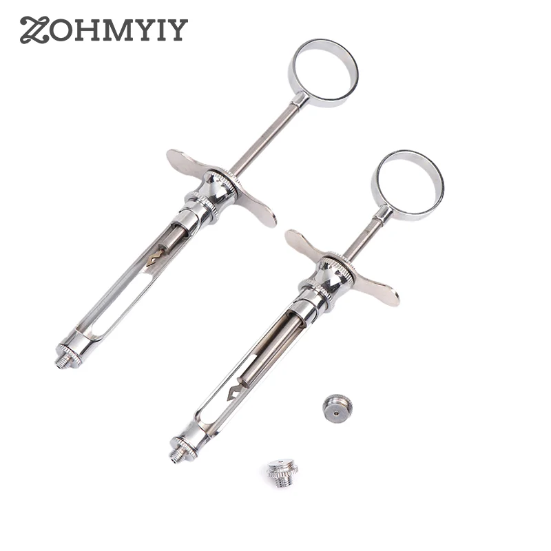 

1PC Dental Stainless Steel Syringe Hooks Tips Tools With 2 Heads 1.8ml Oral Material