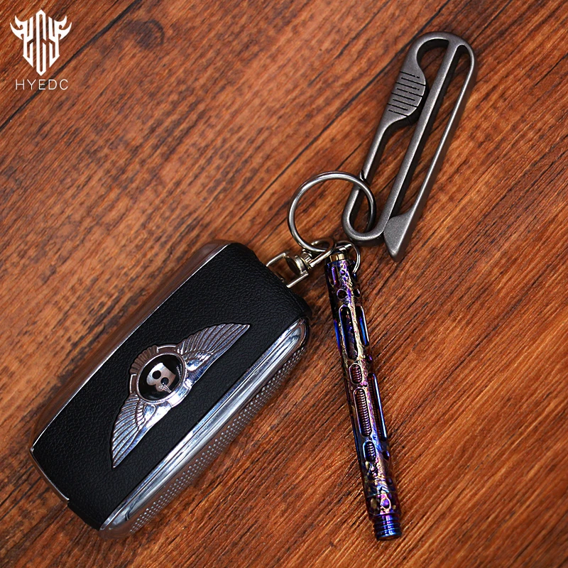 Imagem -06 - Mini Titanium Alloy Tactical Pen Star Sky Edição Limitada Metal Tungsten Steel Signature Pen Edc