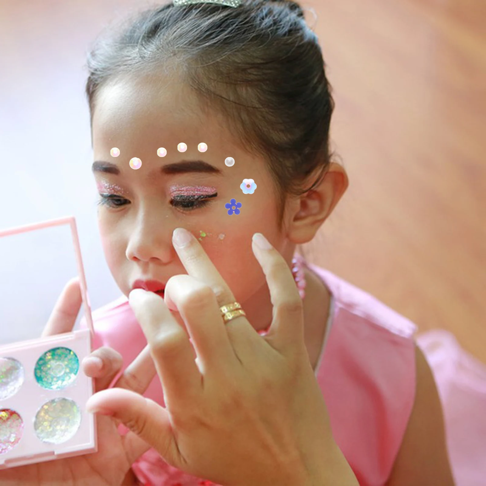 

3pcs Butterfly Face Makeup Jewel Decorations For Parties Festival Safe Materials Nail Art Accessories Facial Charms