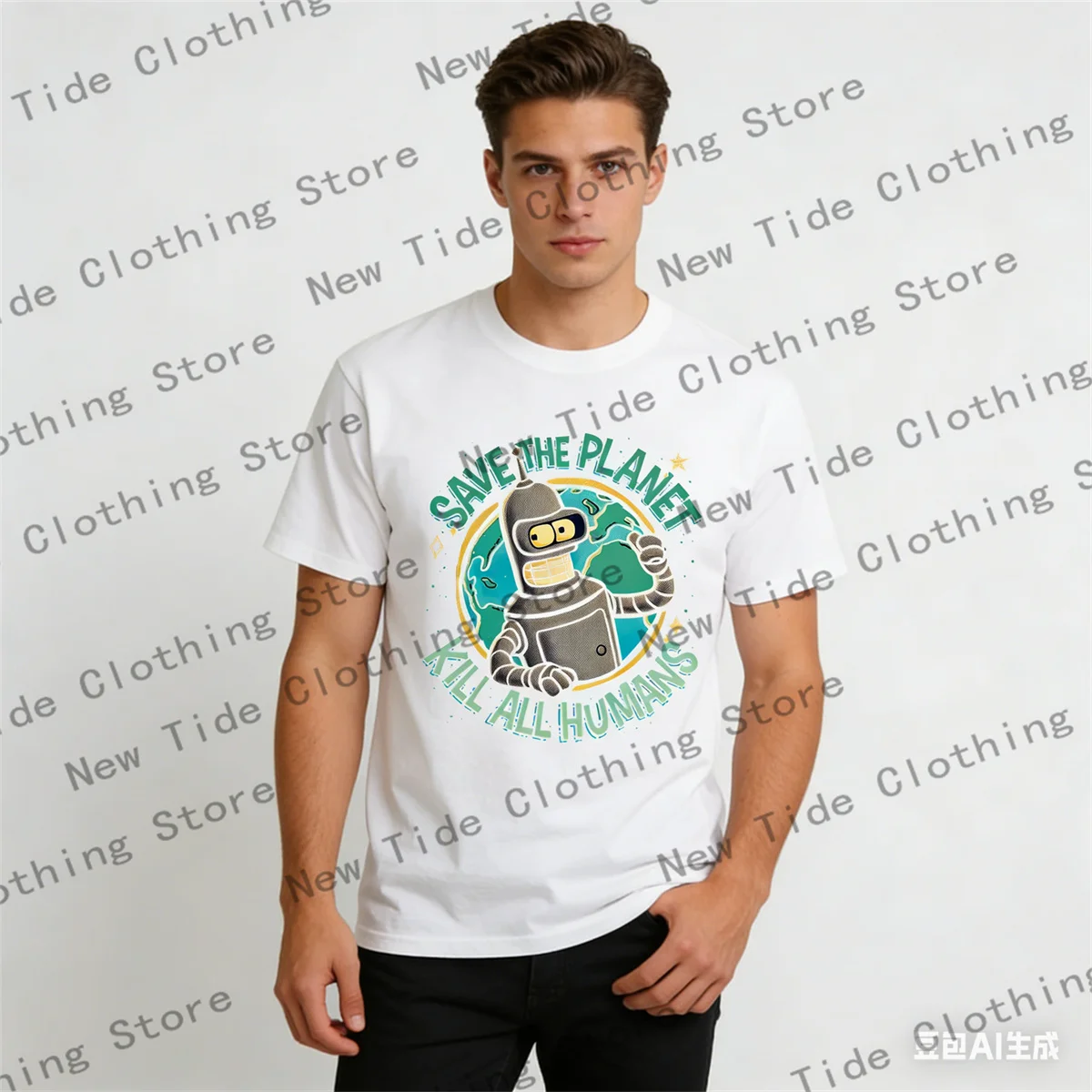 

Интересная женская футболка, модный летний топ с короткими рукавами, одежда.