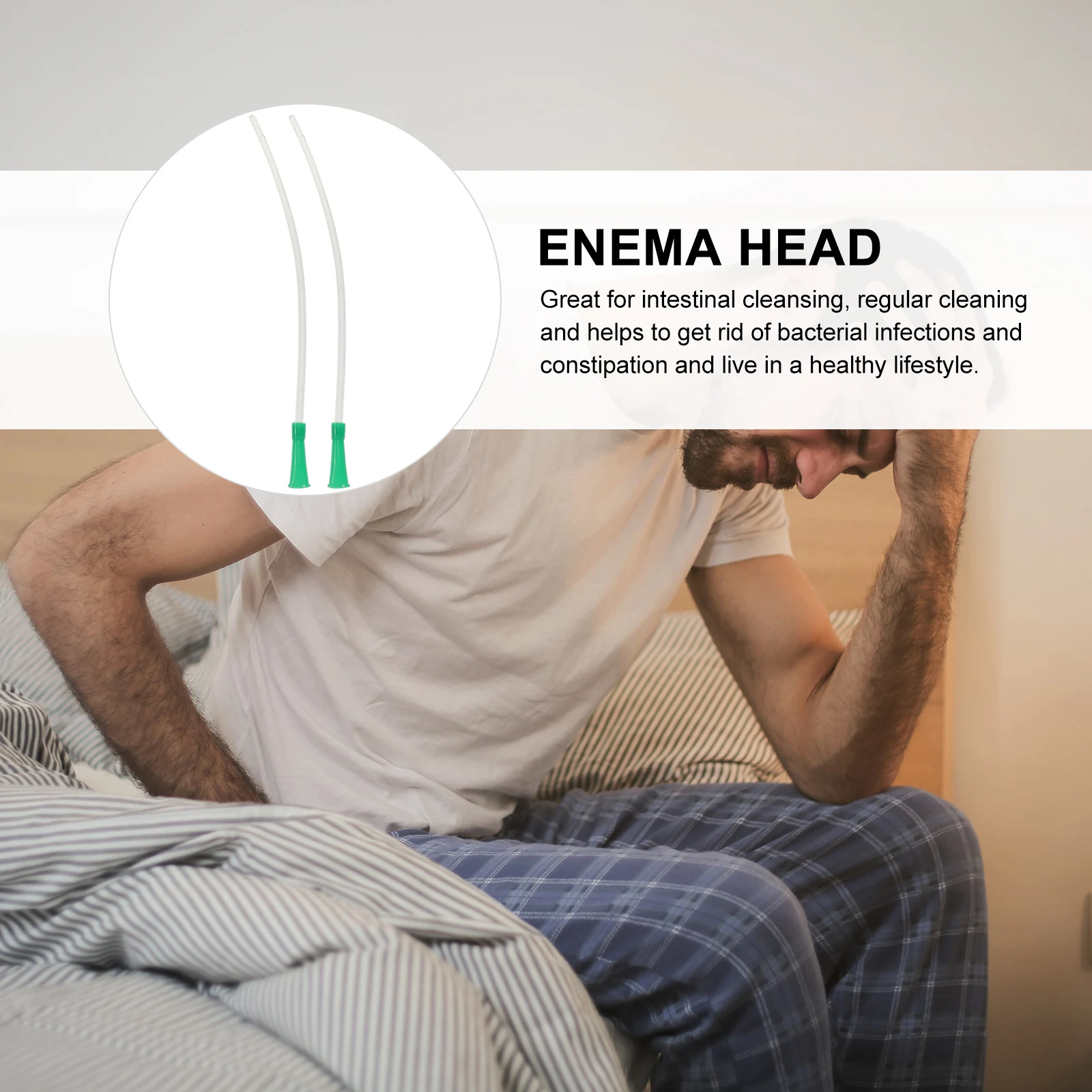 

20Pcs Enema Tubes Professional Portable Flusher for Safe Comfortable Intestinal Cleansing Enema Accessory