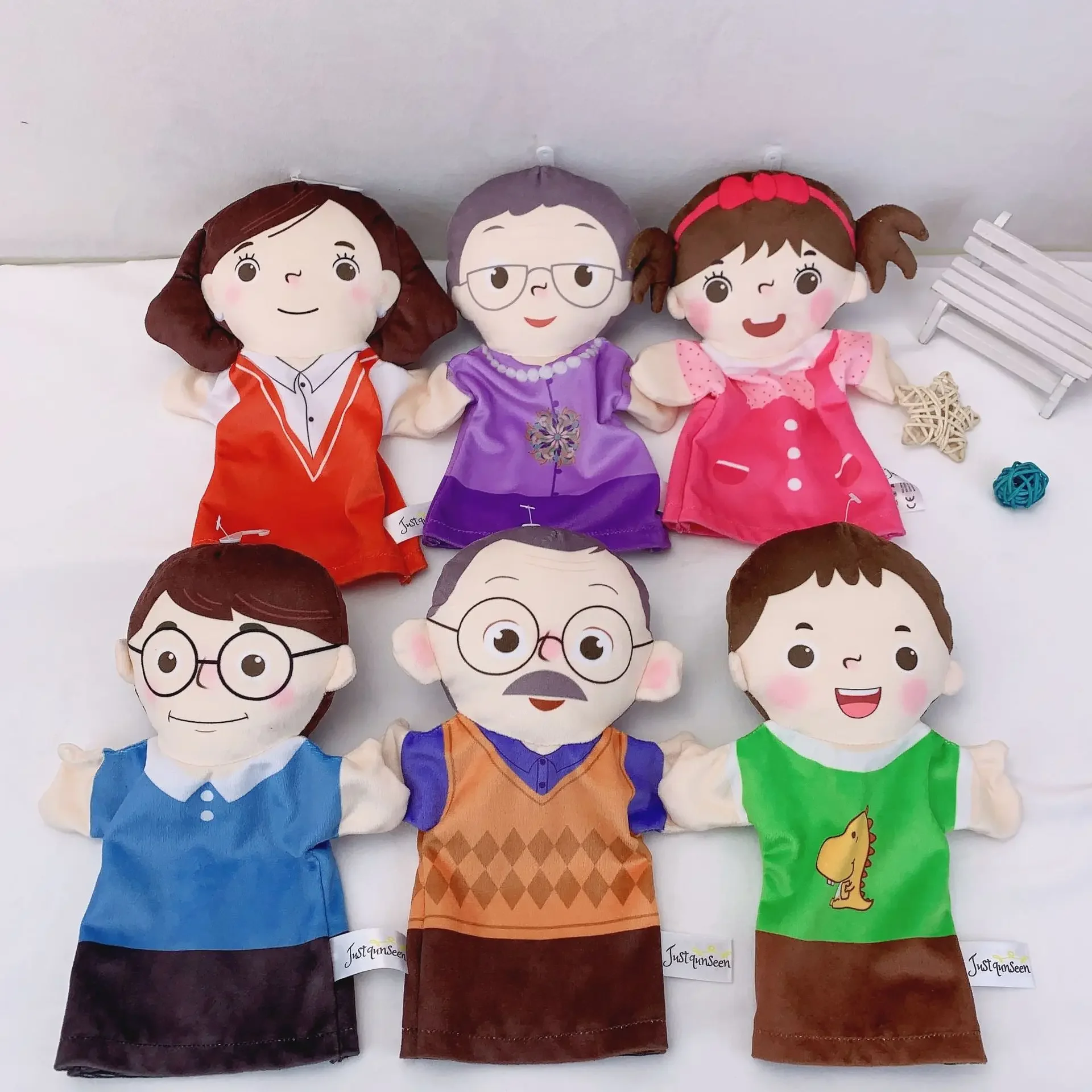 New Half body Family Hand Doll Children's Puzzle Doll Kindergarten Home Early Education Plush Toy