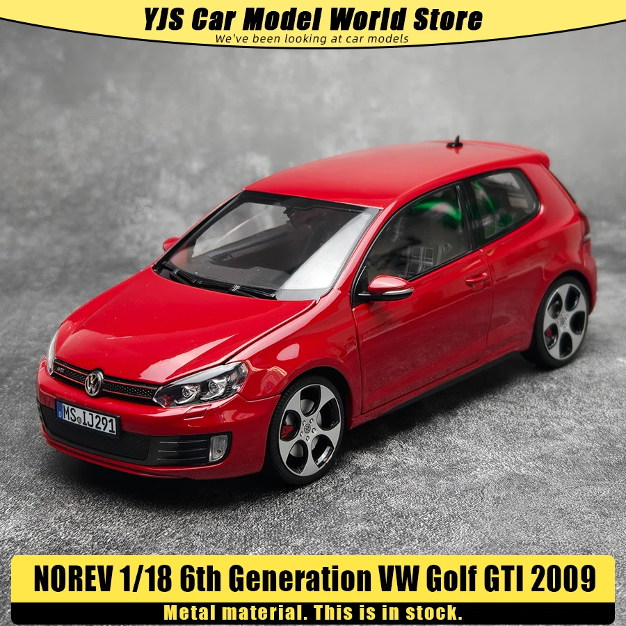 NOREV diecast model 1:18 6th Generation VW 2009 Golf GTI Red metal car model ornament Collection