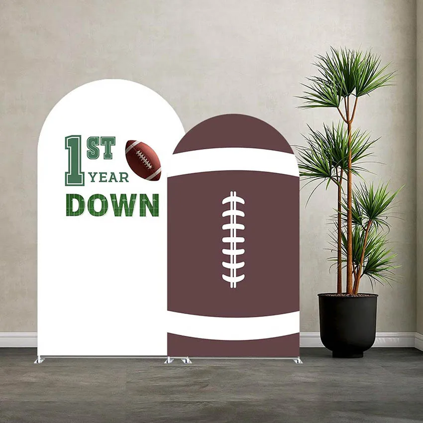 

Mehofond на заказ, двусторонний спортивный футбол, бейсбол, мальчик, первый день рождения, чехол для детского душа, арка Chiara, фон, декор, фон