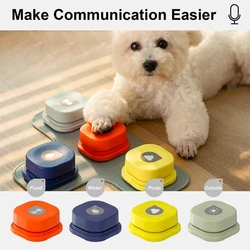 Pet Sound Box Recordable Talking Dog Button Cat Squeeze Box Toys Voice Recorder Talking Toy For Pet Communication Training Tool