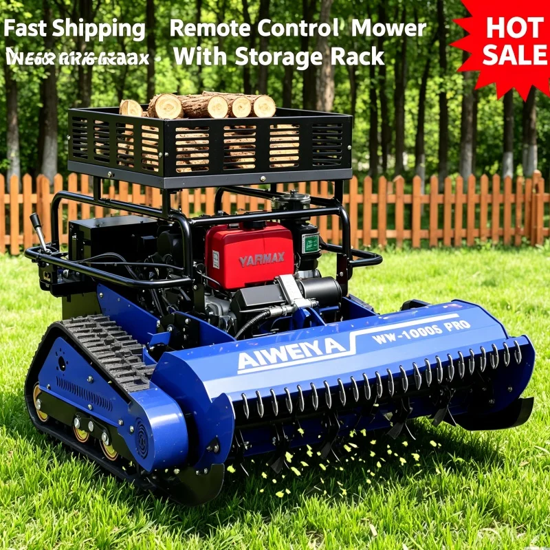 Customized Hot Sale Remote Control Lawn Mower Zero Turn Lawn Mower Self Propelled Lawn Mower Wide Cutting Width For Estate Green