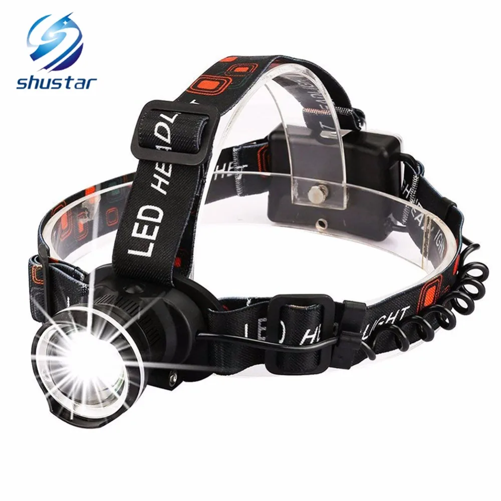 Super Bright LED Headlamp T6 LED Headlight zoomable headlamp 3 Modes Rotate Zoomable Headlamps Use 3 AA batteries