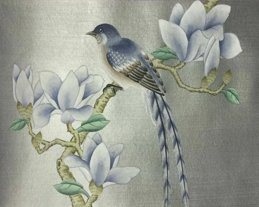 Custom HAND-MADE Wallpaper Hand-Painted samples for Bedroom/Living/Study/Dining Room/Porch/Sofa/TV wall Papel Pintado wallcover