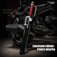 Creative Expert Electric Chainsword Model MOC Movie scene Chainsaw Linkage Power Weapons Building Blocks Brick Puzzle Toys Gifts