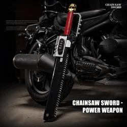 Creative Expert Electric Chainsword Model MOC Movie scene Chainsaw Linkage Power Weapons Building Blocks Brick Puzzle Toys Gifts