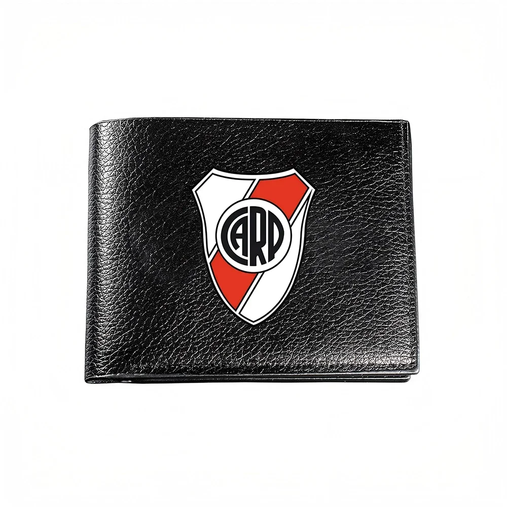 Shield Design Card Wallet With Red White And Black Emblem For Men Casual Business Fashion Accessory