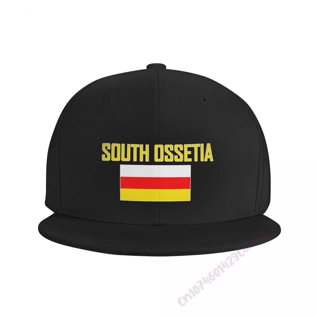 SOUTH OSSETIA Flag Flat Brim Baseball Cap Breathable Adjustable Men Women Outdoor Hip Hop Hat For Gift