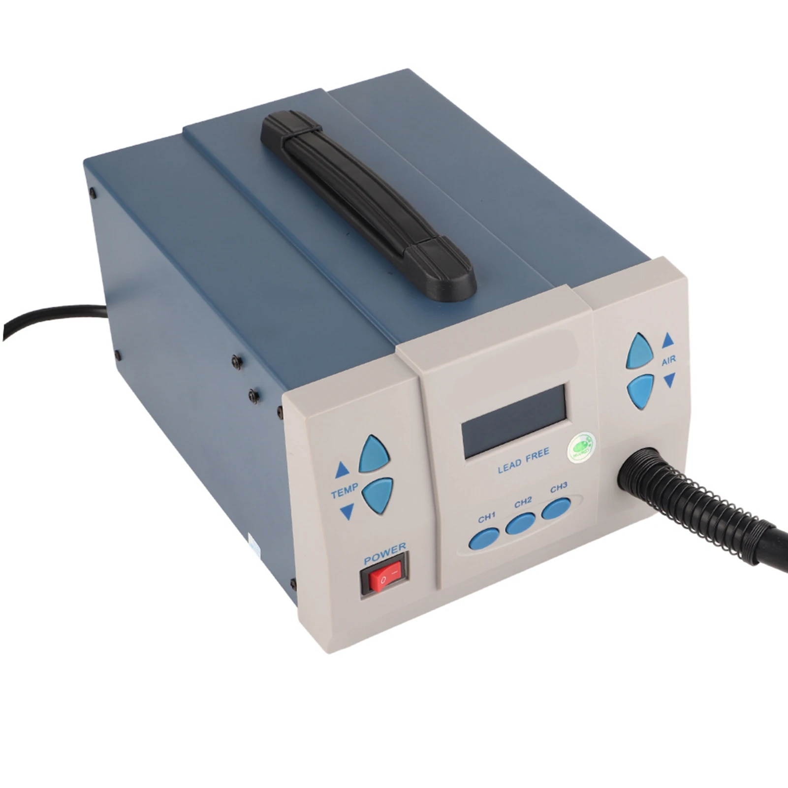 861DX 1200 واط SMD مسدس هواء ساخن رقمي LCD محطة إعادة العمل ديسولديرينغ 3 قناة الذاكرة مسدس هواء ساخن محطة إعادة العمل محطة لحام