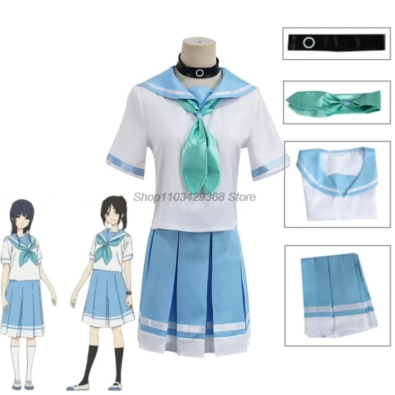 Anime Cosplay Mizore Kasaki Nozomi Cosplay Costume Woman Girls Blue Uniform Top Skirt Set Custom Size Signage Accessories