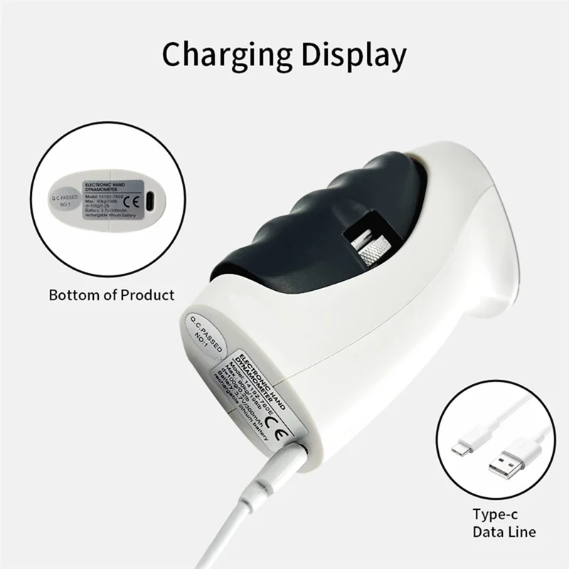 

ABUI-Electronic Grip Power Trainer Auto Capturing Smart Hand Dynamometer Grip Power Trainer