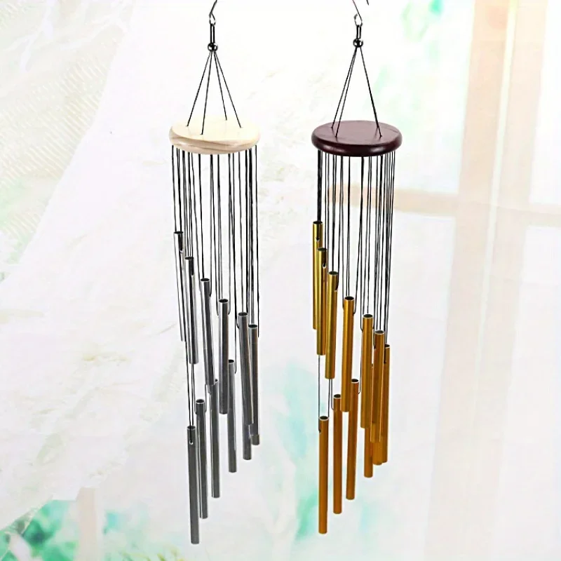 Metal Clear Sound Windchime 12-Tube Multi-Tube Outdoor Wind Chime for Garden, Balcony, Courtyard Decoration