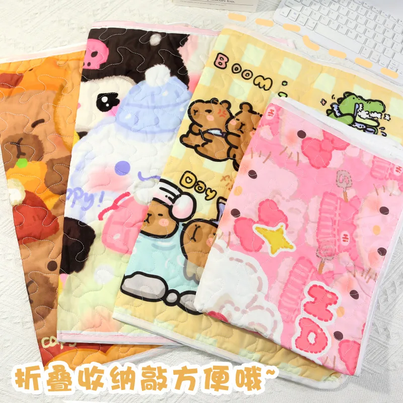 Creative Sanrio Women Bed Pad Cartoon Kuromi Waterproof Menstrual Leakage Pad Small Size Urination Mattress Gift