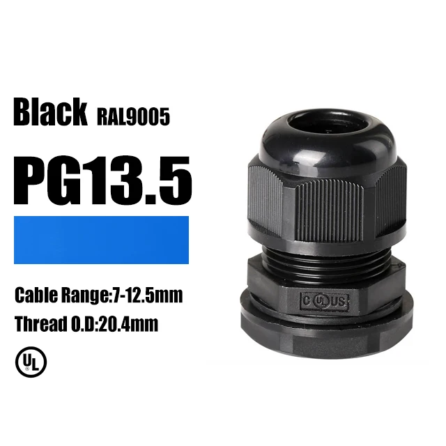 M20 PG13.5 NPT1/2 Cable Gland UL