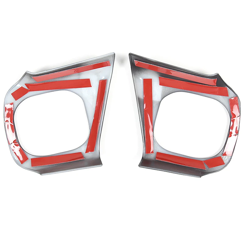 For 2020-2023 Polaris Slingshot ABS Matte Black Car Steering Wheel Button Frame Sticker Car Interior Accessories 2Pcs - view 6