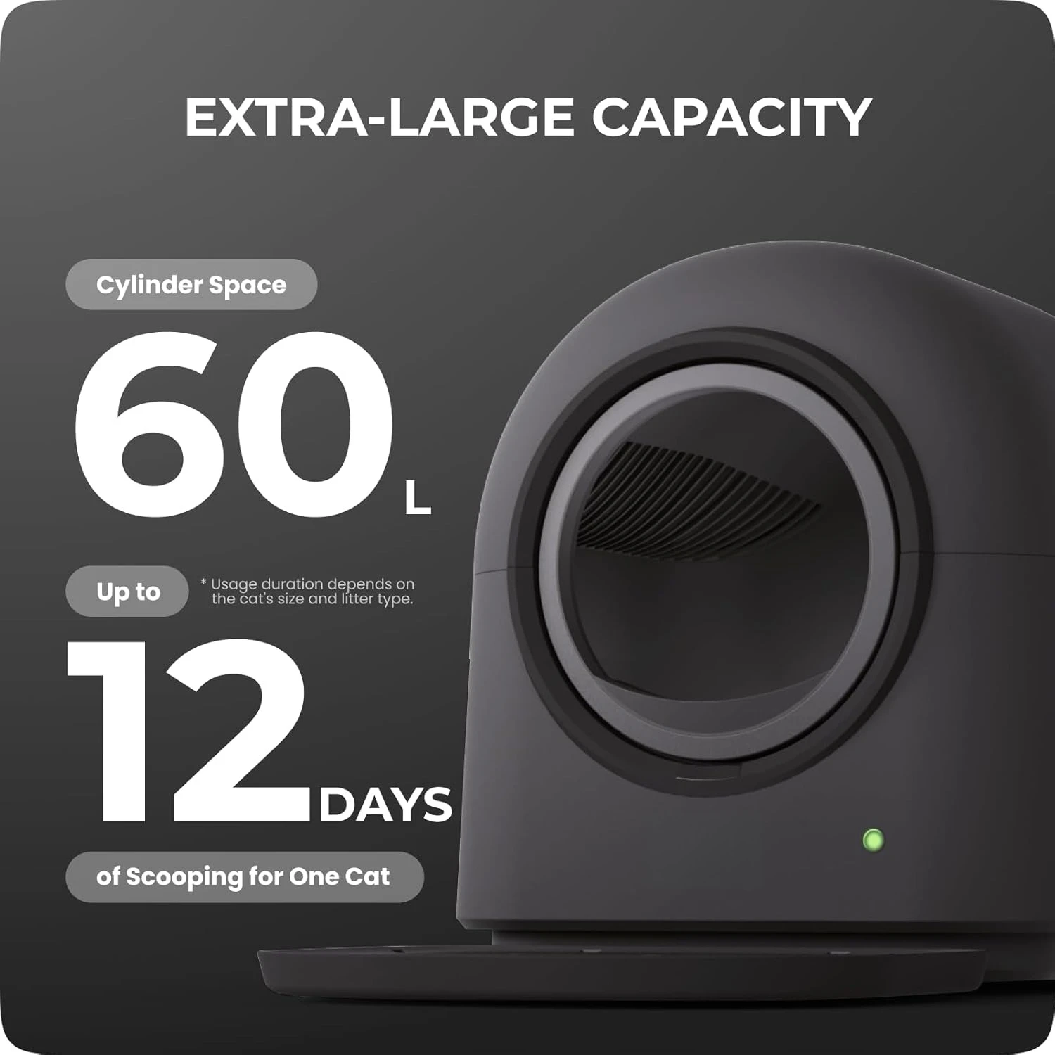 

TYPro Smart Self Cleaning Cat Litter Box Automatic Hands-Free Robot for Multiple Cats Customized Care for a Healthy Home