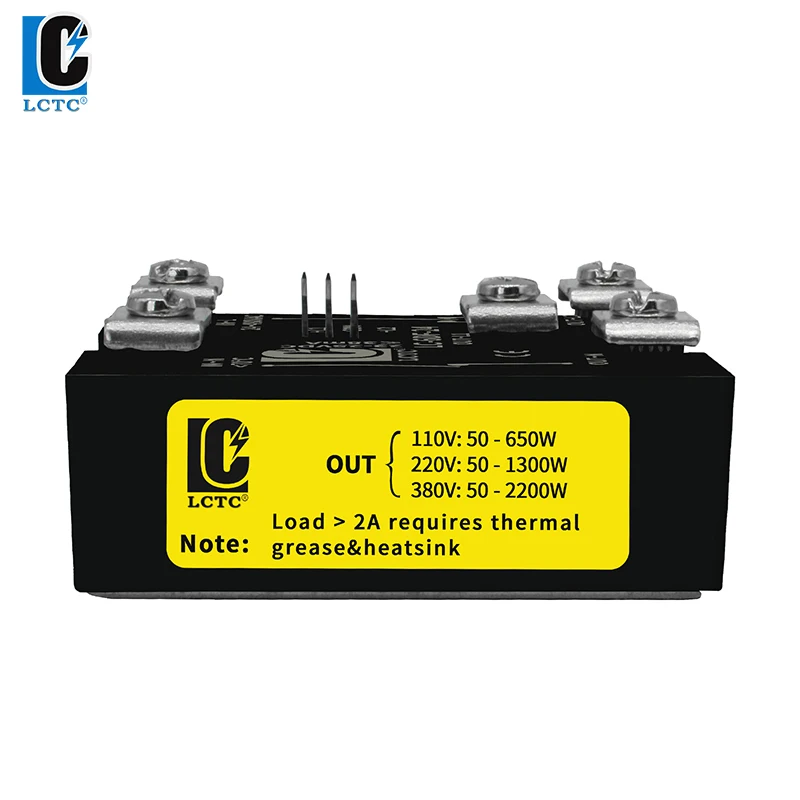 LCTC Fwd Rev Switch Forward Backward Reverse High Power Relay Module For Single Phase 24-480VAC AC 220V Motor Control 5V 12V 24V