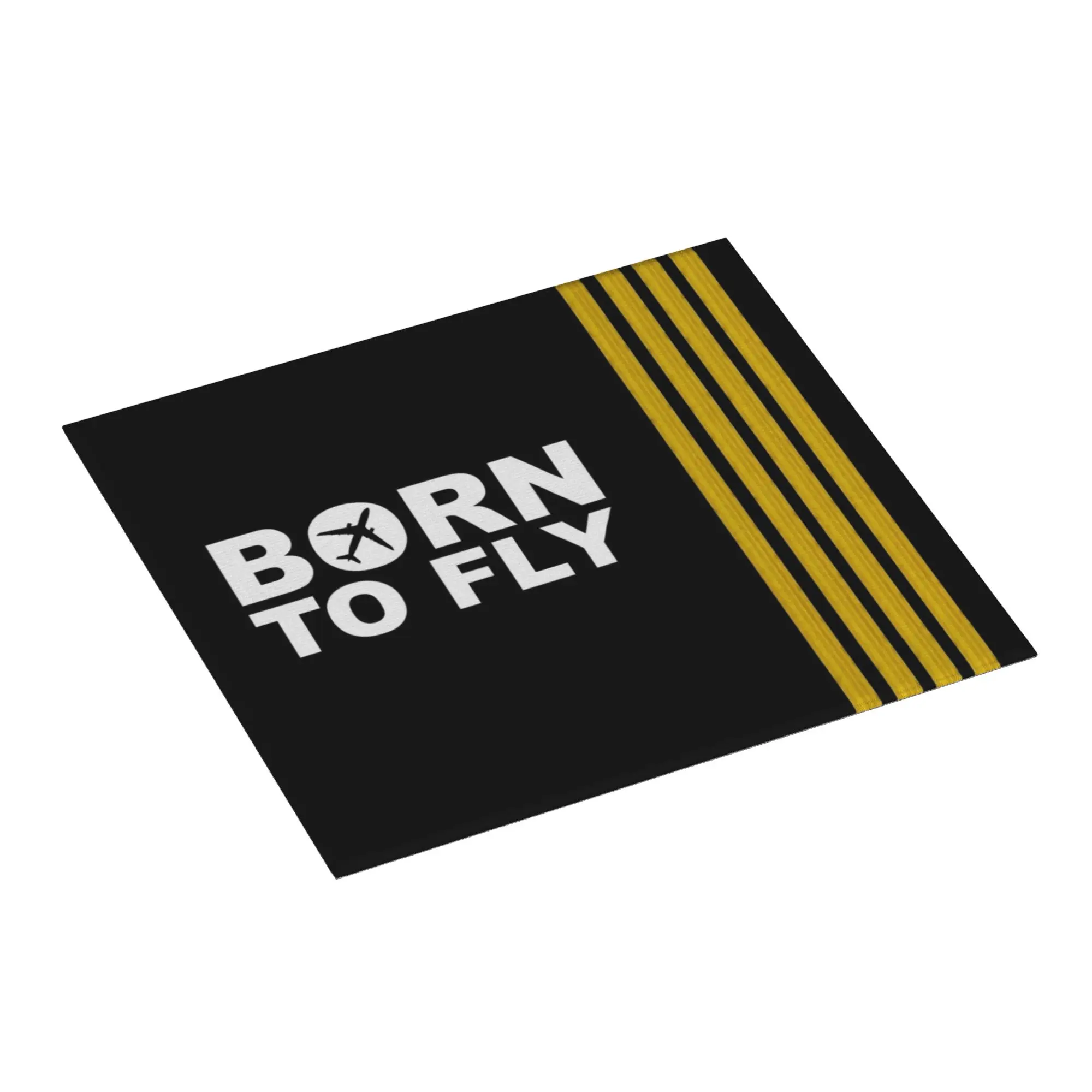 Born To Fly Captain Stripes Flight Pilot Mat Barware Reusable Aviation Aviator Airplane Bathroom Drying Mat For Kitchen