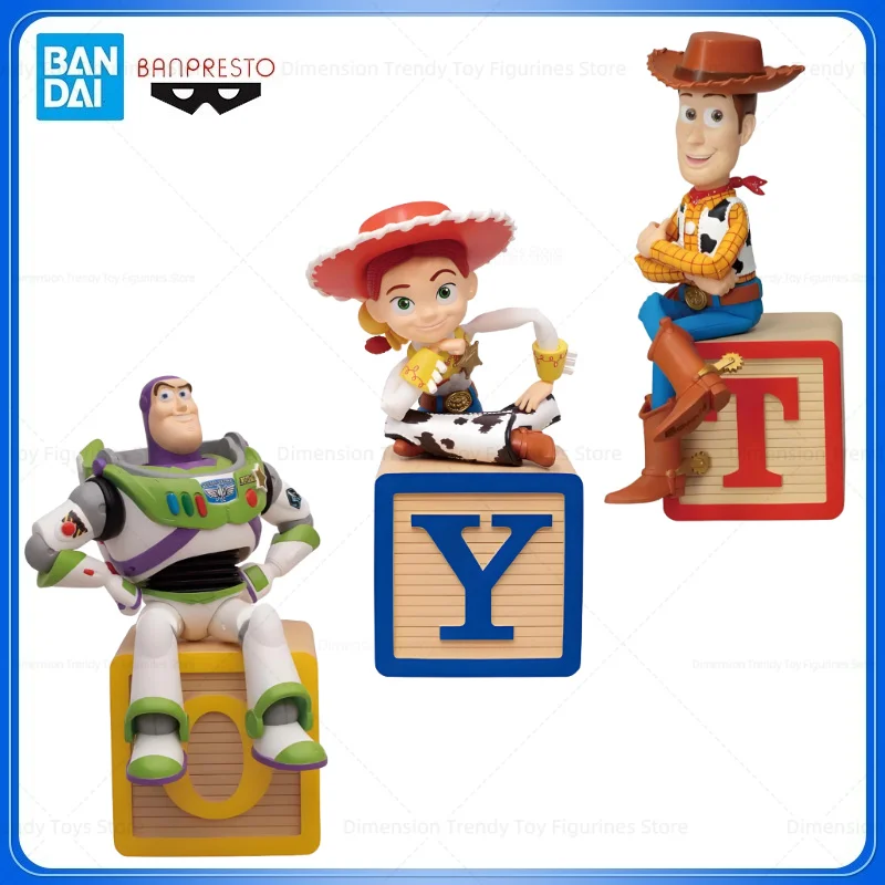 In Stock Bandai Banpresto Original Anime Toy Story 5 Woody Buzz Lightyear Jessie PVC Action Figure Model Toys Collection Gift DT