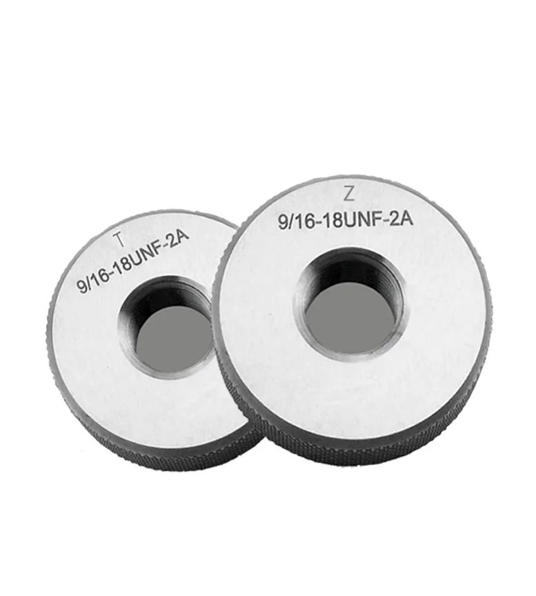 القياسية الأمريكية موضوع حلقة قياس 2A تمرير وقف مقياس القطر الخارجي 3A3/8-24 7/16 1/2 9/16 5/8UNF #5