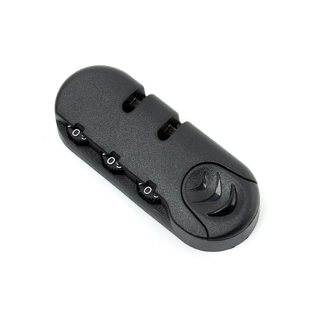 กุญแจล็อคกระเป๋าแบบโซ่ดึง สีดำ ป้องกันการโจรกรรม พร้อมรหัสล็อคแบบผสม สำหรับกระเป๋าเดินทาง กระเป๋าสัมภาระ