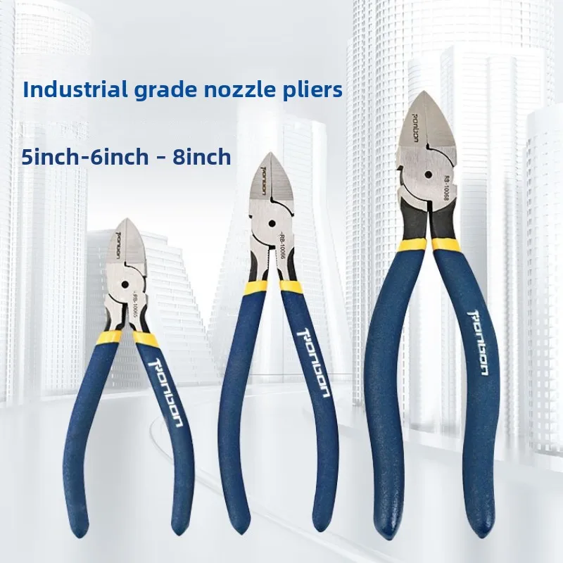 DIY Electricians Hand Tool Diagonal Cutting Pliers 5/6/8 Inch Side Cutter Wire Stripping Cable Burrs Nipper for Repair