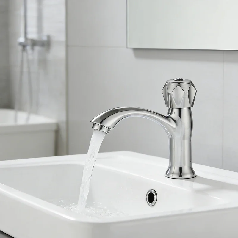 High-end Bathroom Sanitary Faucet Single Cooling Balcony Washbasin Washbasin Bathroom Washbasin Countertop Hand Washing Faucet
