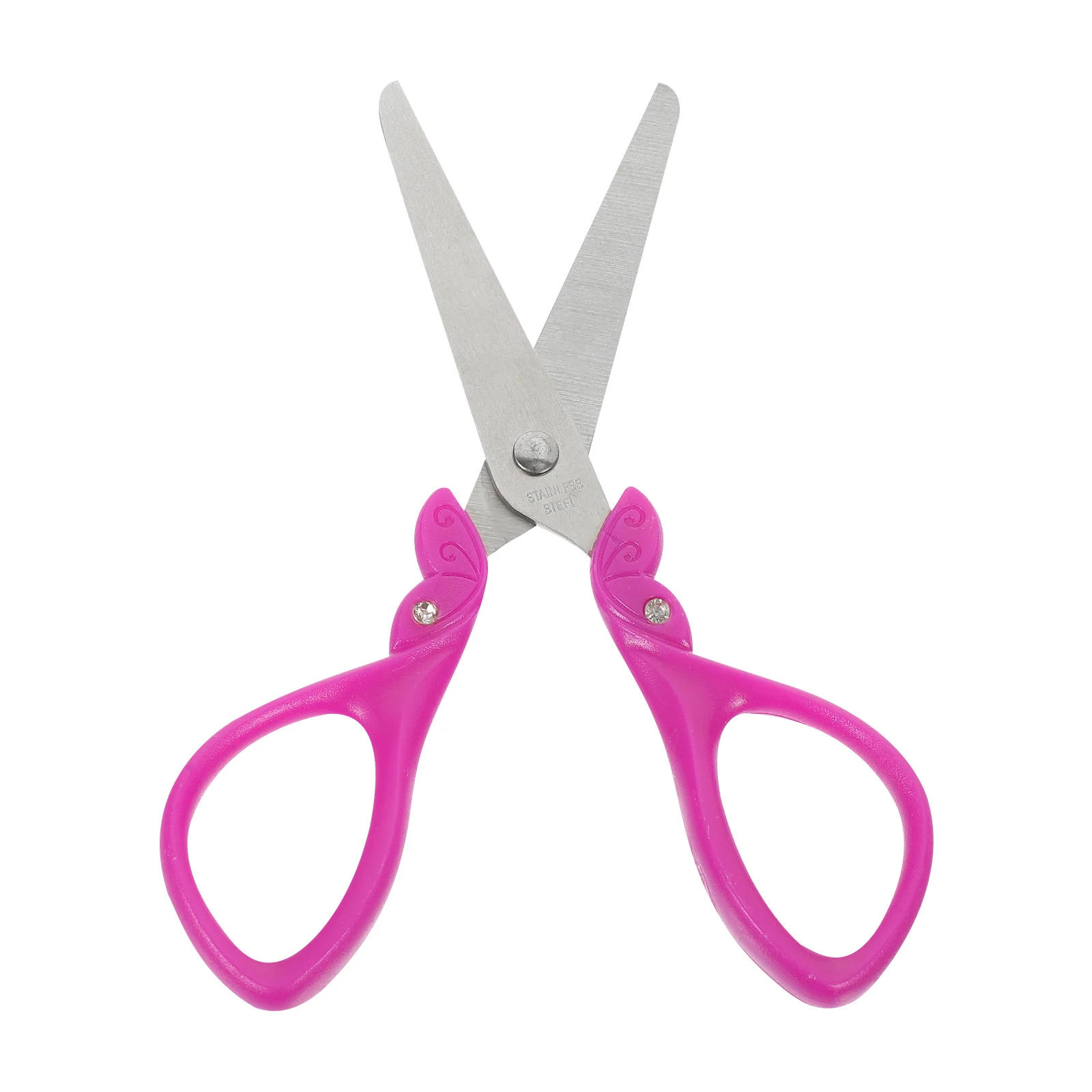 Handicraft Safe Scissors Rounded Head Scissors for Paper Cutting Craft Preschool Training Students Office Supplies