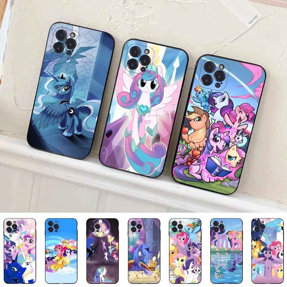 Animation M-My L-Little Pony Phone Case For IPhone 13 Pro MAX 14 11 12 Mini X XS XR 6 7 8 Plus SE 2020 Soft TPU Cover