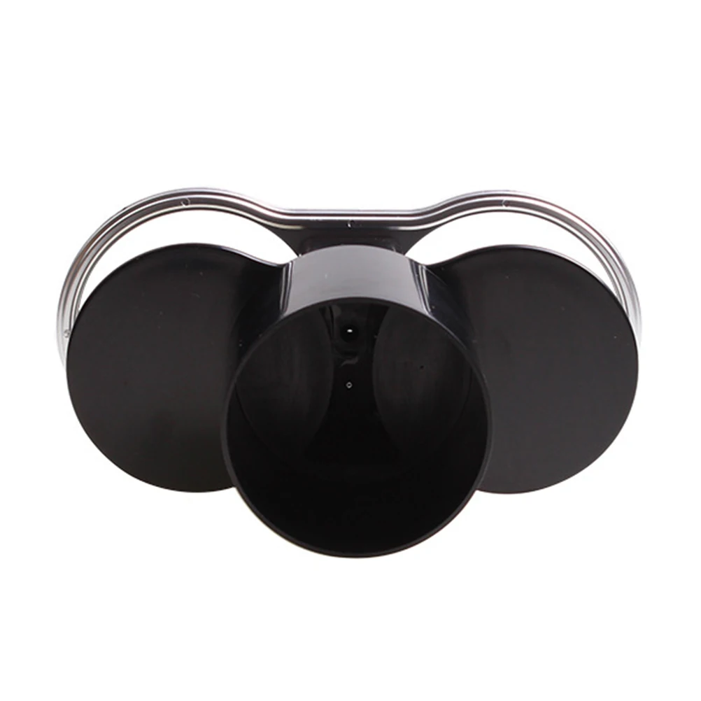 

Dual-port Car Cup Holder Sturdy ABS Material Drink Stand Fits 5-7 cm Diameter Canning Beverage Two Holes Design Car Mount Drinks