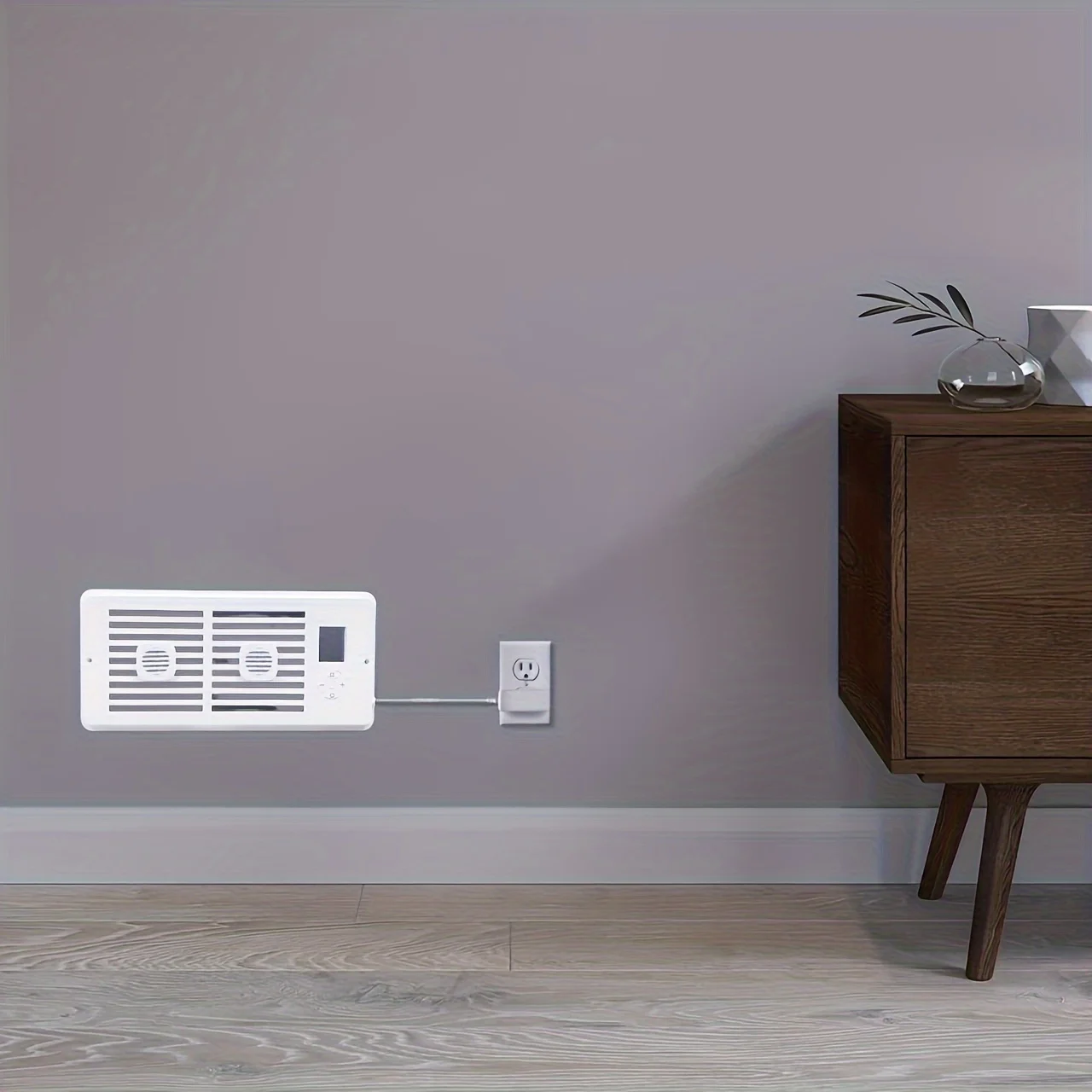 مروحة صامتة منزلية ذكية معززة لقناة الروائح، معزز مروحة تهوية ذكي للتحكم في درجة الحرارة الثابتة #4