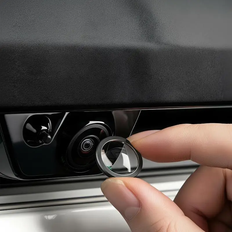 Universal Car 360 Panoramic Reversing Camera Cover 2/4PCS Scratch Resistant Rear View Camera Guard Accessory