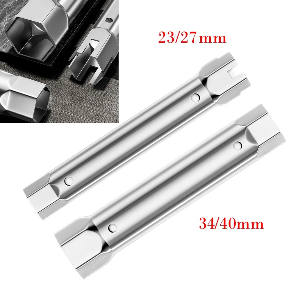 2er-Set/1er-Set Doppelkopf-Rohrzange 23-27mm 34-40mm Rohrschlüssel Reparaturwerkzeug Steckschlüssel Ratsche für Spüle, Wasserhahn und Abflussinstallation