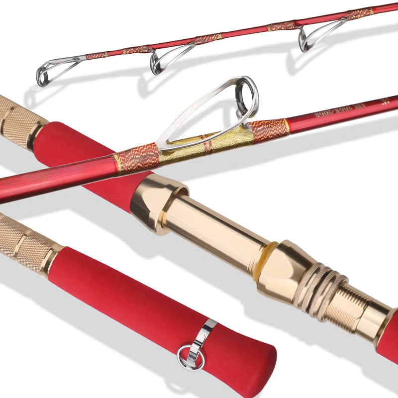 

Saltwater Boat Fishing 1.35m 1.55m 1.65m Boat Fishing Rod Spinning Rod XH Action 1 Section Fishing Boat Rod for Tuna