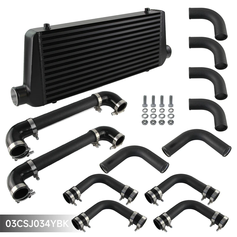 DIY 550x230x65mm Bar & Plate Front Mount Turbo Intercooler +12PCS  2.25